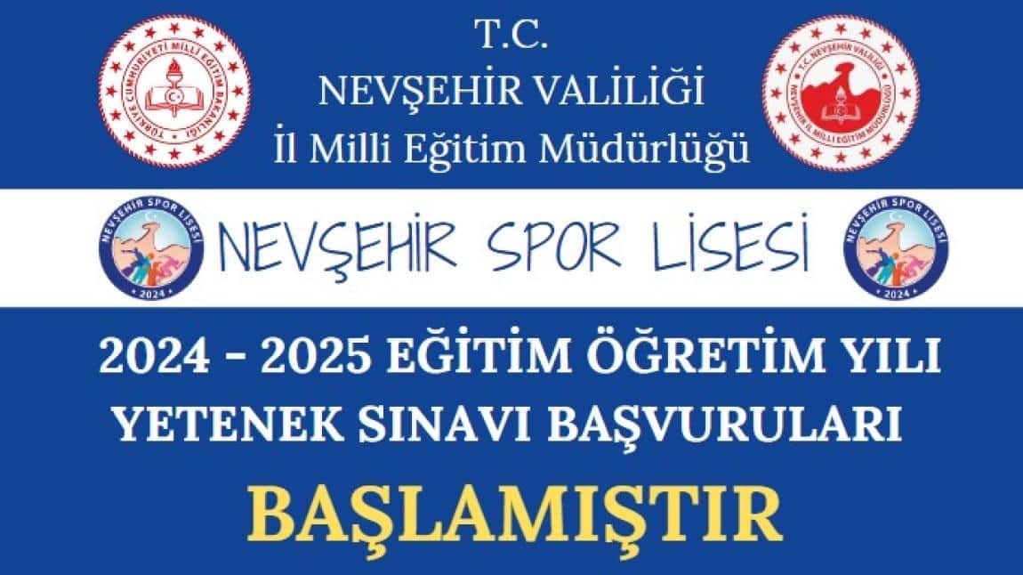 Nev Ehir Spor Lisesi Yetenek S Nav Ba Vurular Ba Lad F B Haber