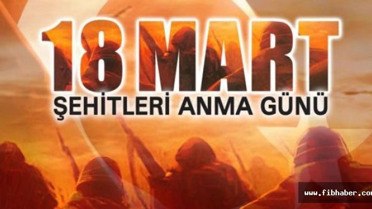 Nevşehir'de 18 Mart Programı Belli Oldu