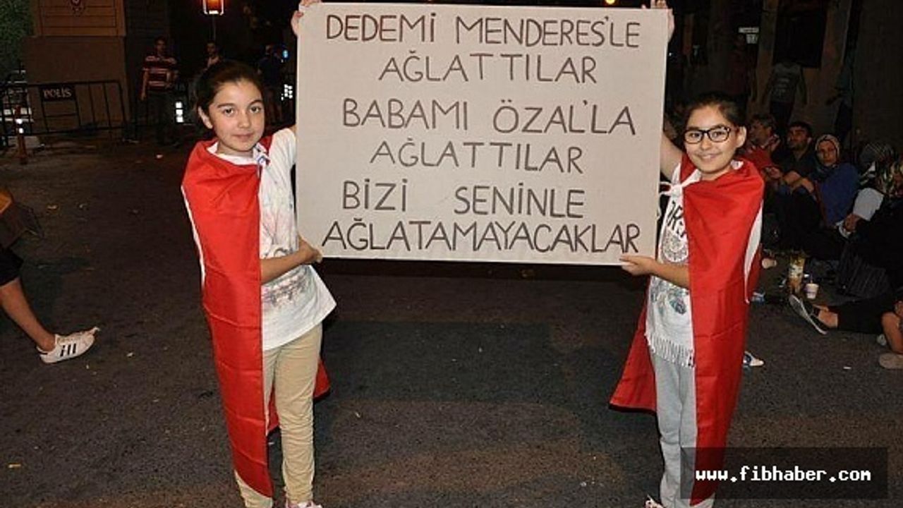 Menderes’i astınız, Özal’ı zehirlediniz, Erdoğan’ı yedirmeyiz!