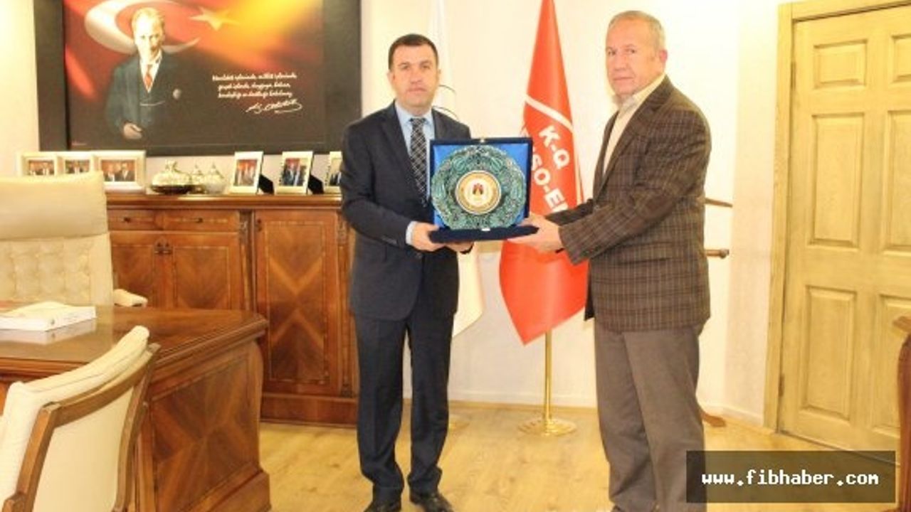 Eldivan'dan Nevşehir Ticaret Borsası'na veda ziyareti