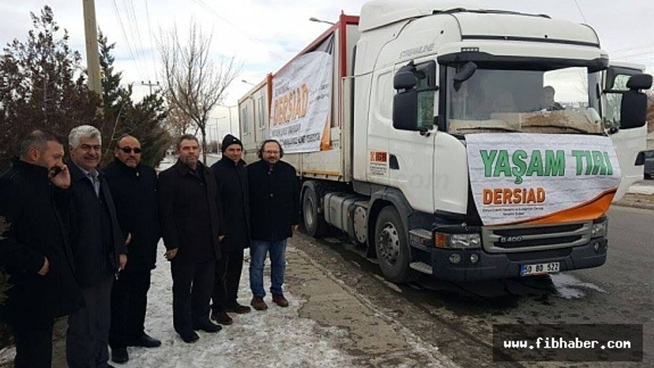 Halep'e 12. Seyyar Mutfak Yaşam Tır'ı DERSİAD dan...