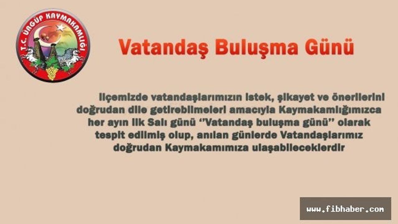 Her ayın ilk Salı Günü Vatandaş günü olacak