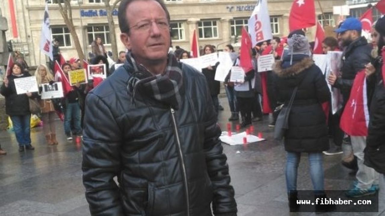 Köln’de Kayseri terör olayları protesto edildi.