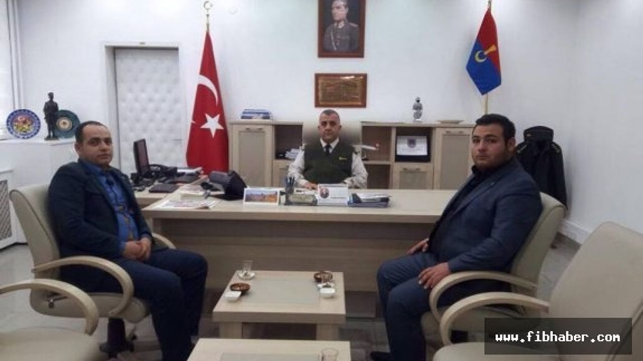 MHP Kavak belde başkanından Komutana ziyaret