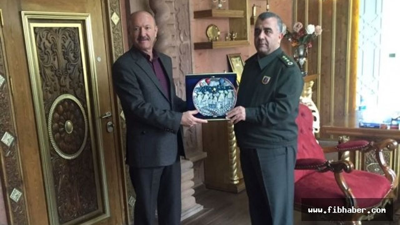 Nevşehir İl Jandarma Alay Komutanı Akça, Ertaş’a veda ziyaretinde bulundu