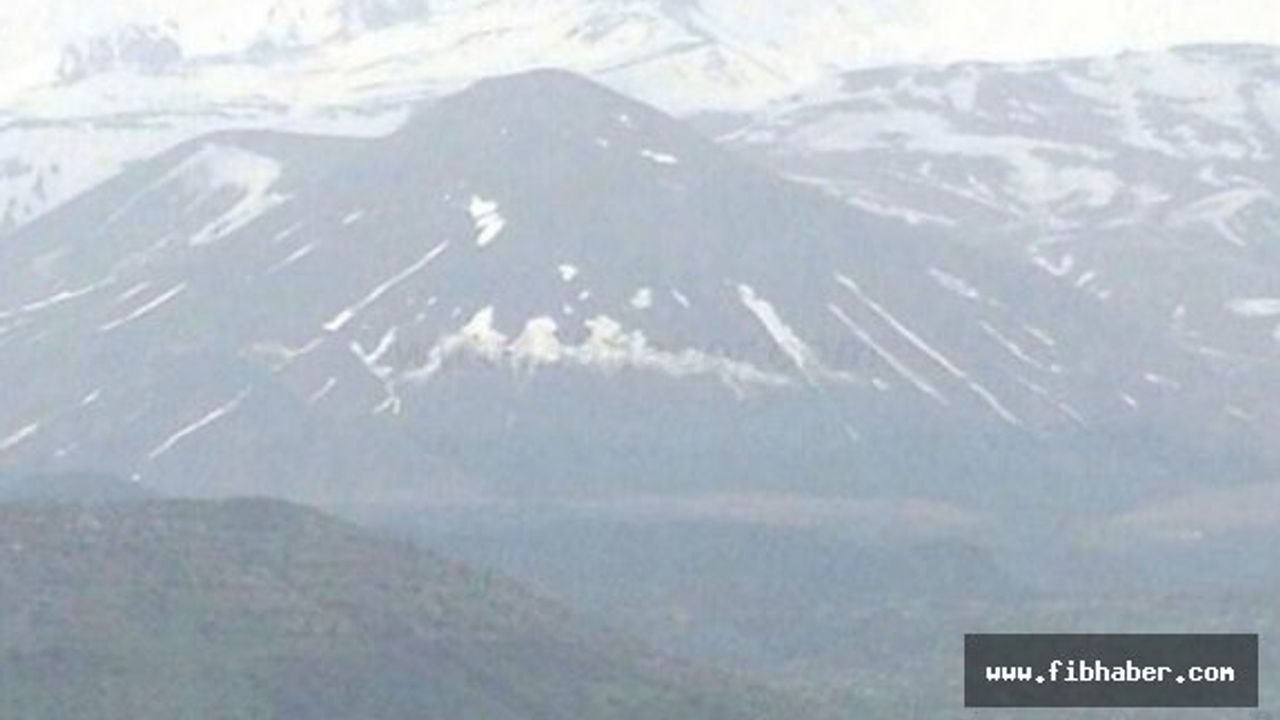 Erciyes’te Allah Yazısı Çok Net Belirdi