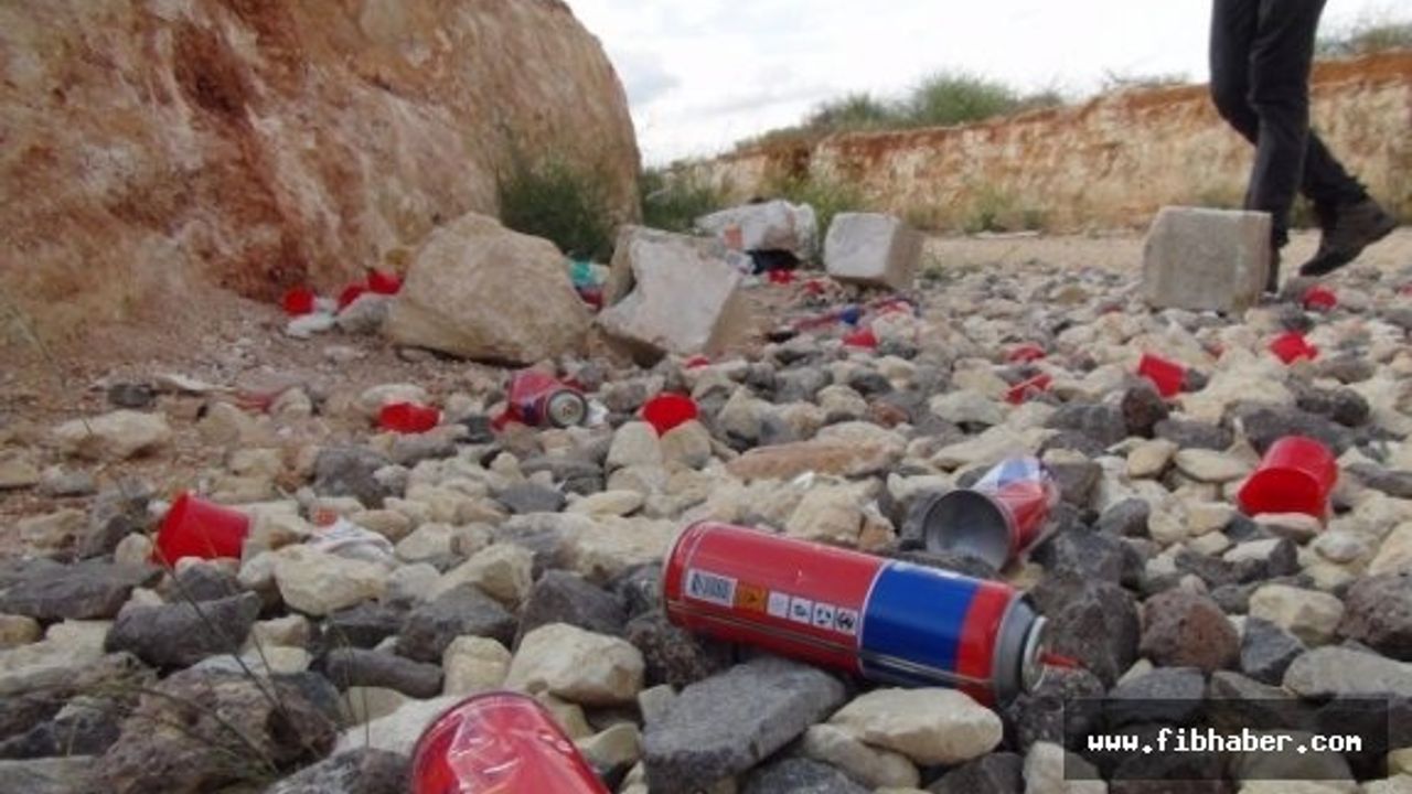 Nevşehir'de çakmak gazı çeken küçük çocuklar yakalandı