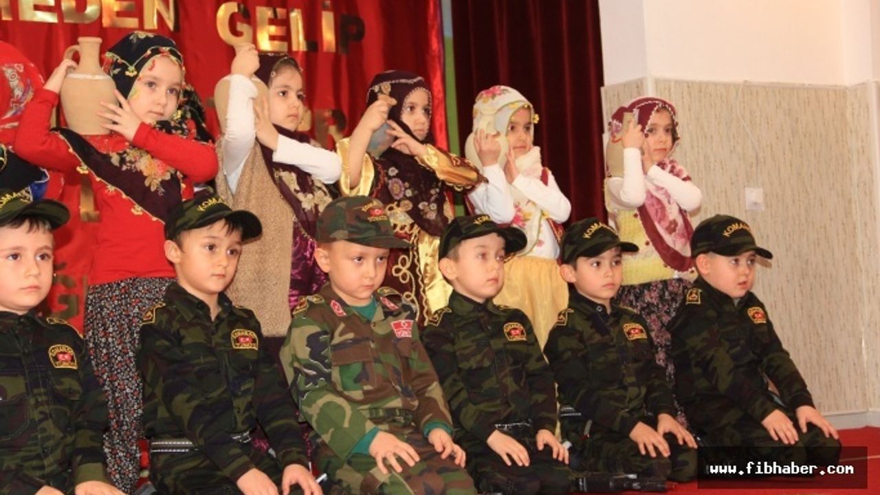 23 Nisan Anaokulu Çanakkale Zaferini Minik Kalplere Kazıdı.