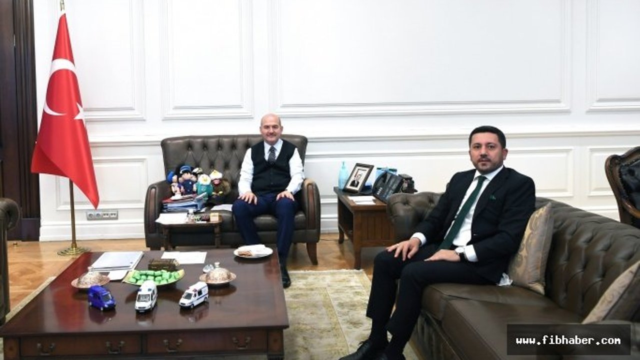 Başkan Rasim Arı’dan Bakan Soylu’ya ziyaret