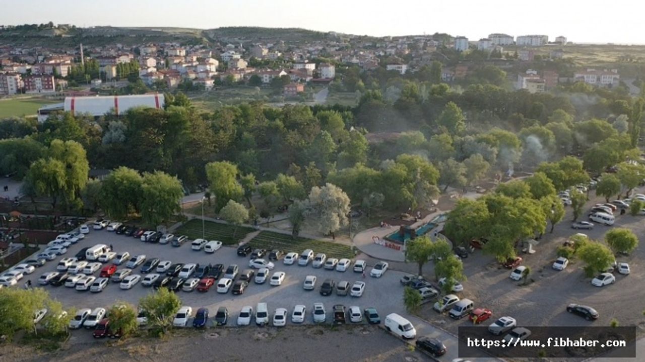 Nevşehirli piknikçiler hafta sonu Gülşehir Sadabad Parkına akın etti