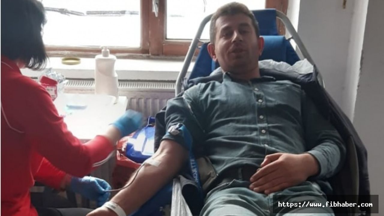 Nevşehir İl Özel İdare personeli Kızılay'a kan bağışladı