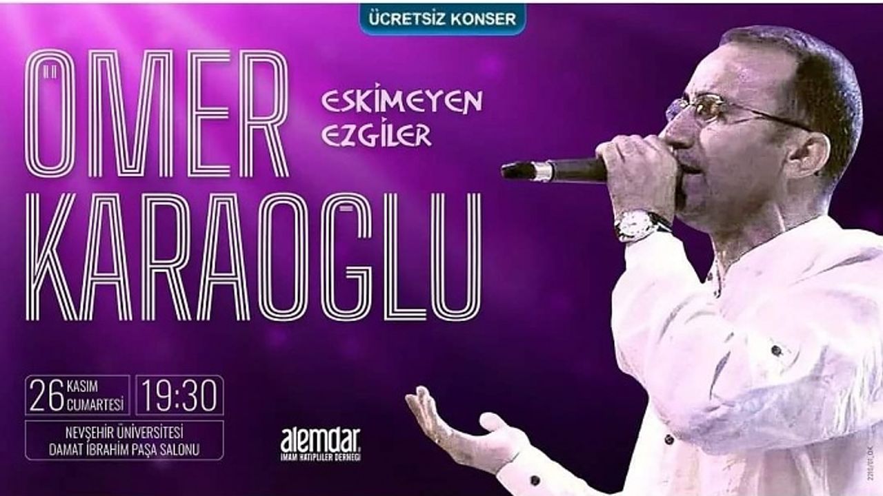 Ömer Karaoğlu Nevşehir Konserine Davetlisiniz!