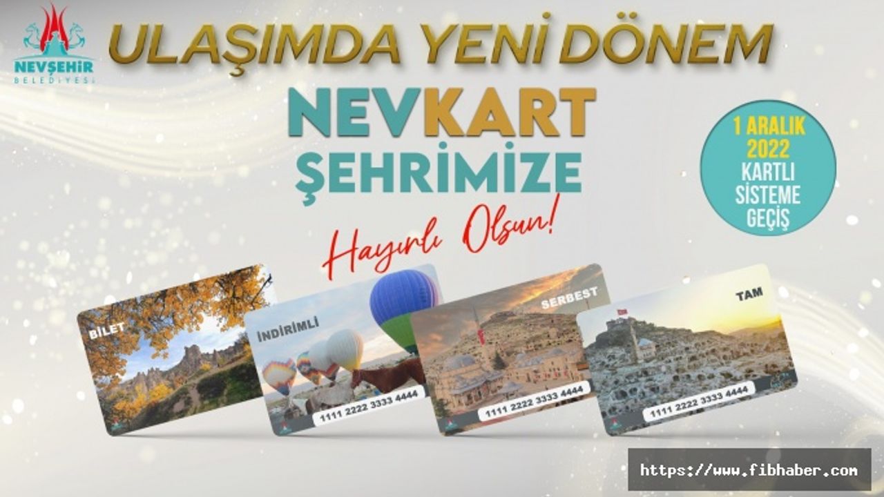 Nevşehir'de toplu taşımada kartlı ödeme sistemi 1 Aralık’ta başlıyor