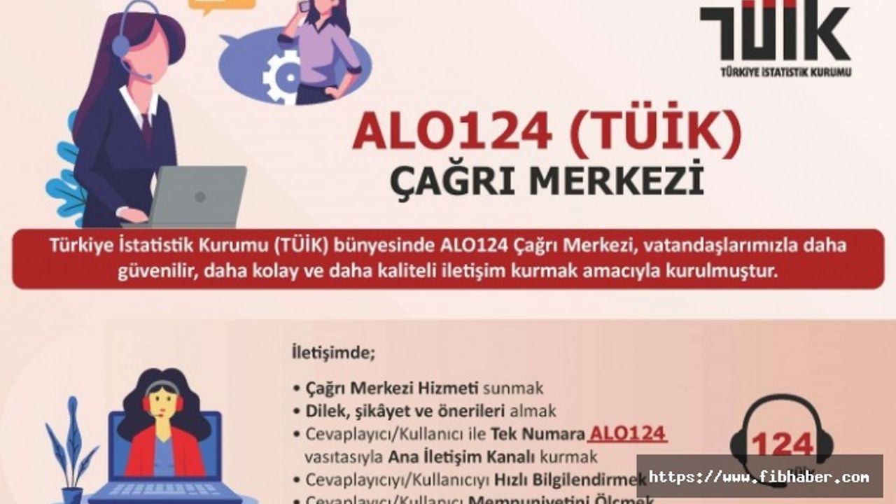 Alo 124 TÜİK çağrı merkezi hizmete girdi