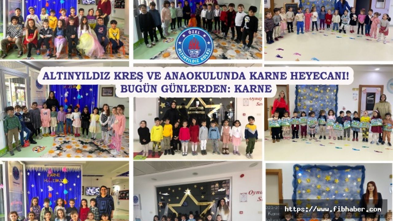 Altınyıldız Kreş ve Anaokulunda Karne Heyecanı!