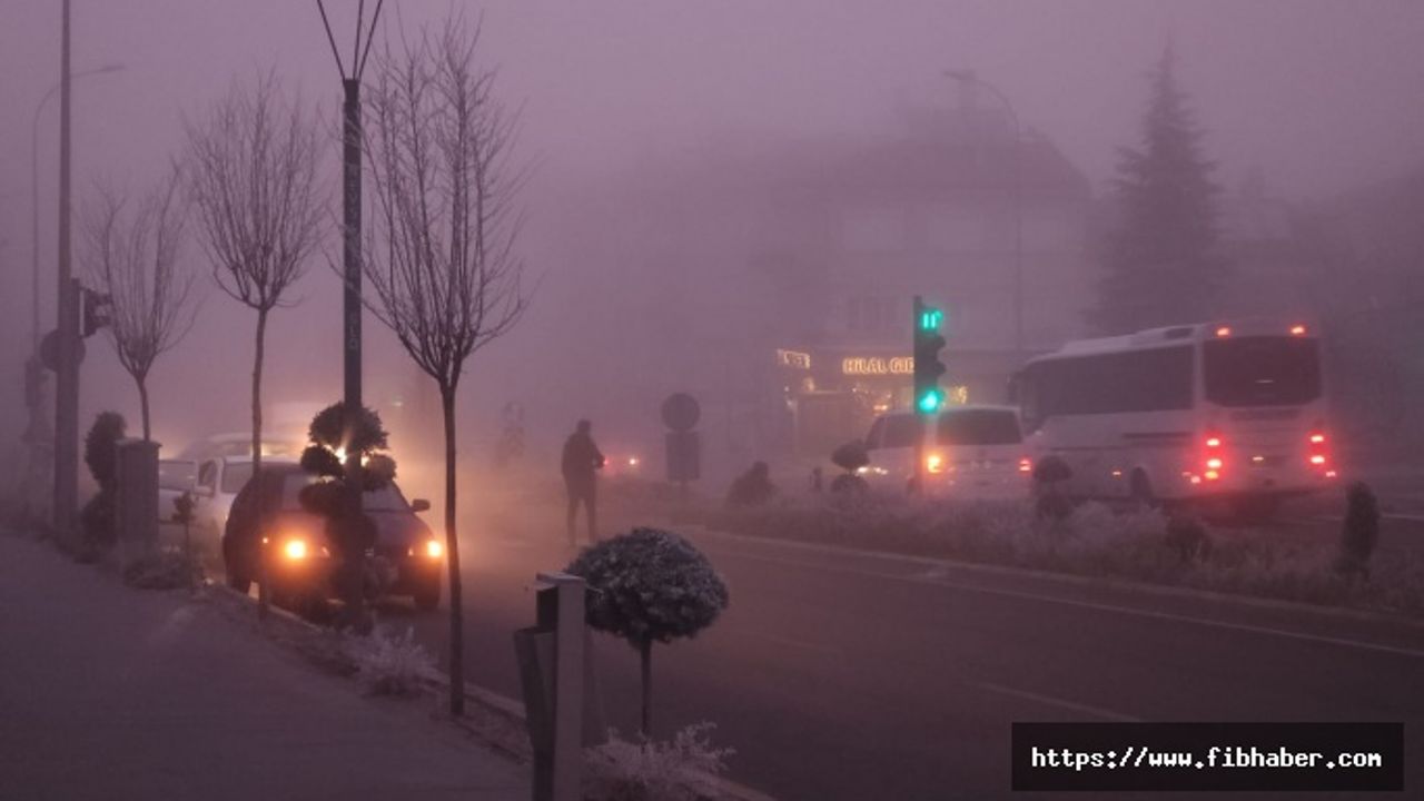 Nevşehir'de yoğun sis etkili oluyor