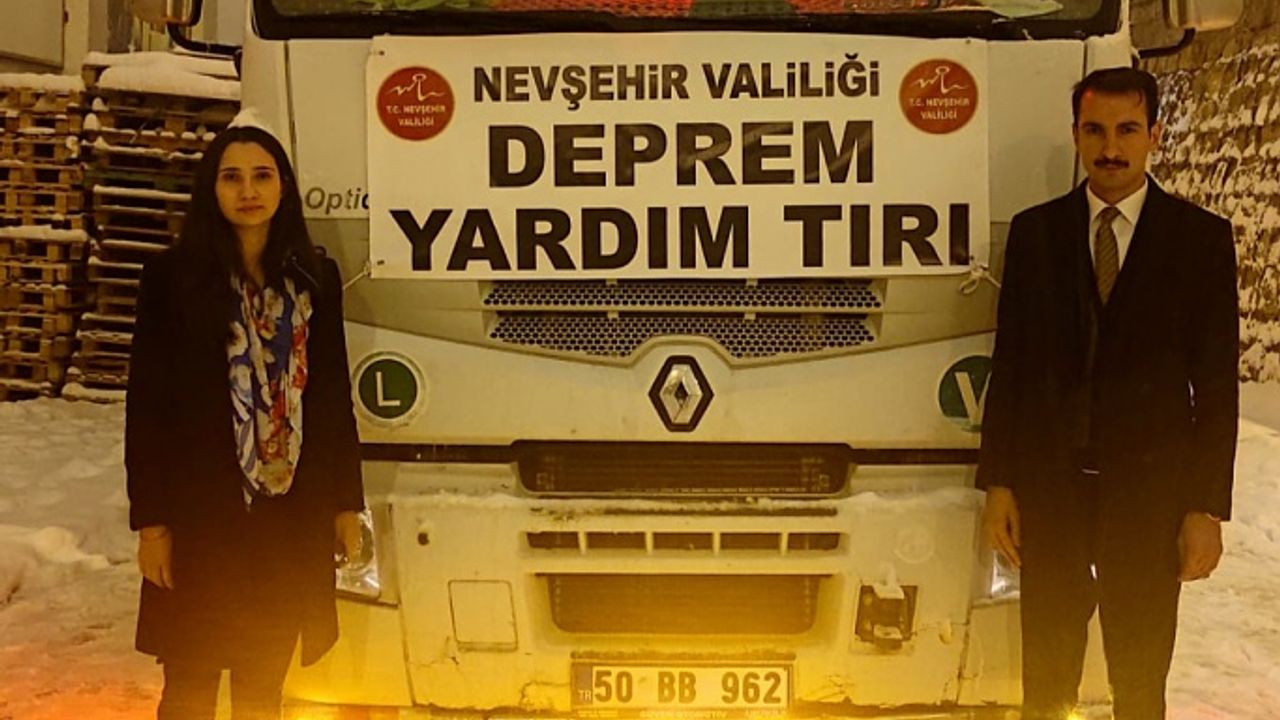 Nevşehir'den deprem bölgesine 9 Tır yola çıktı