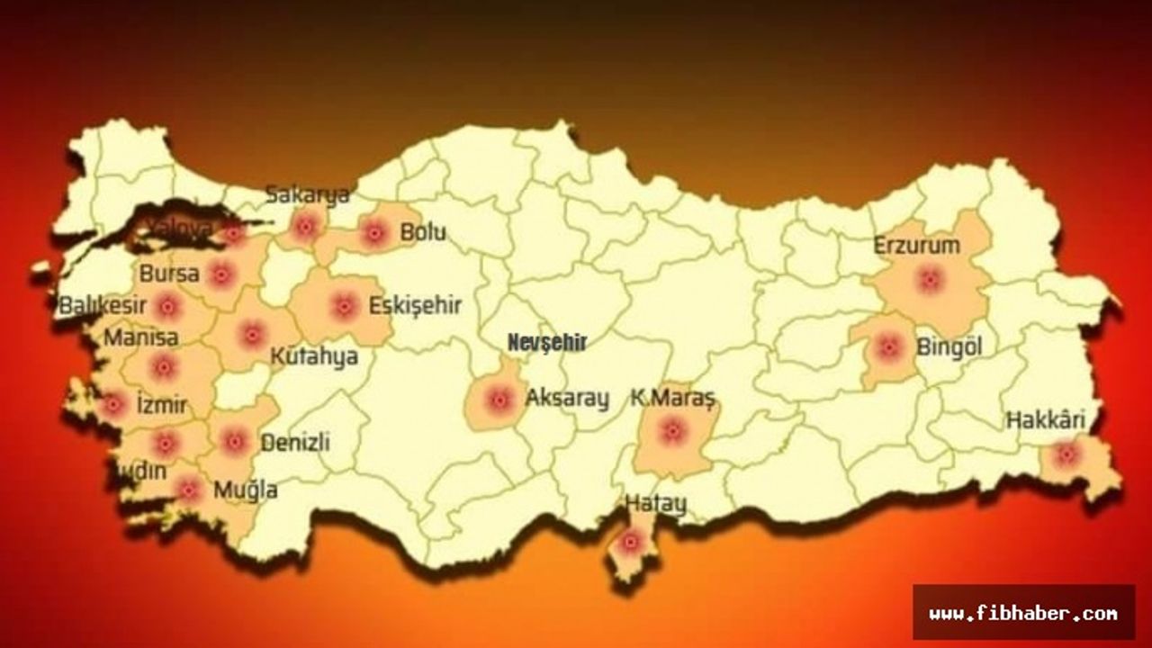 Nevşehir deprem bölgesinde mi? İşte Nevşehir'in deprem haritası