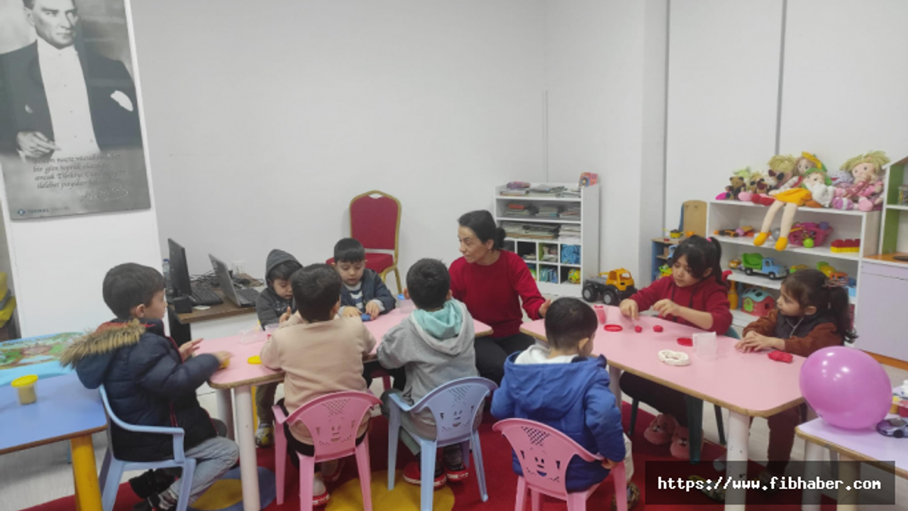 Nevşehir depremzede çocuklar için oyun salonu ve anasınıfı oluşturuldu