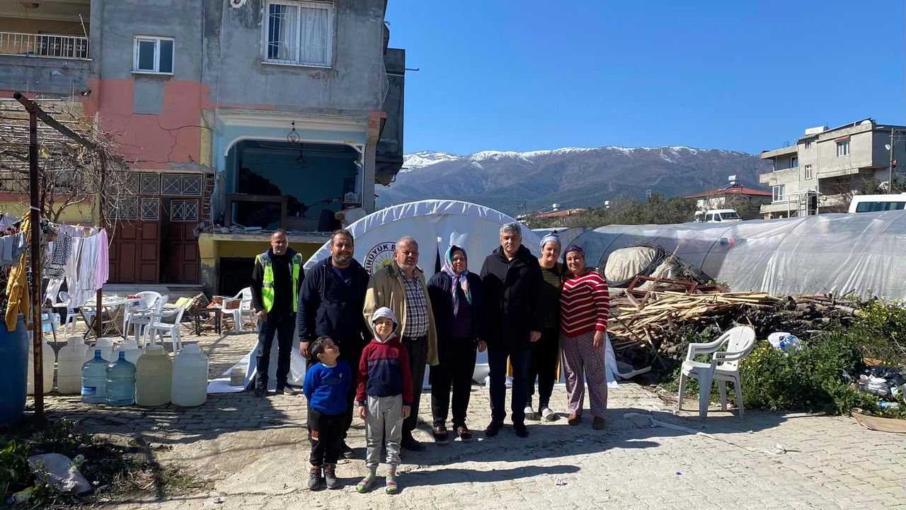 Yazıhüyük Belediye Başkanı Çavdar, Deprem Bölgesi Hatay'da