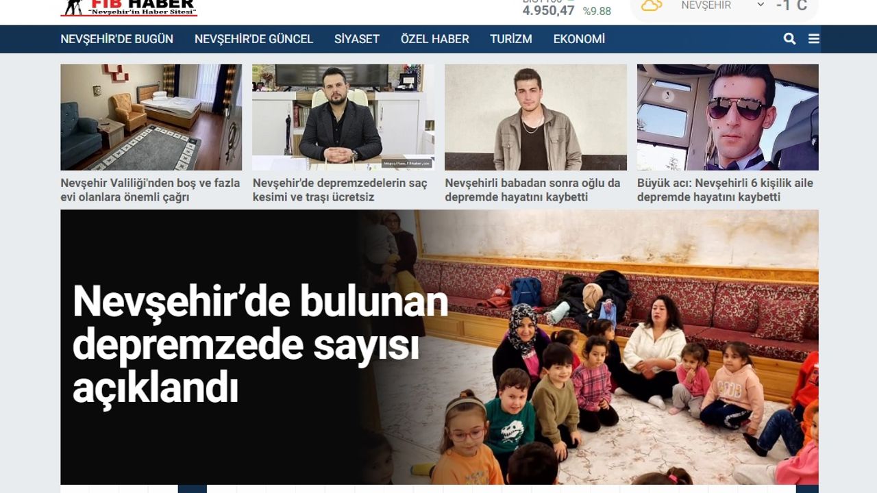 Nevşehir FİBHABER.com, İnternet Haber Sitesi Yenilendi