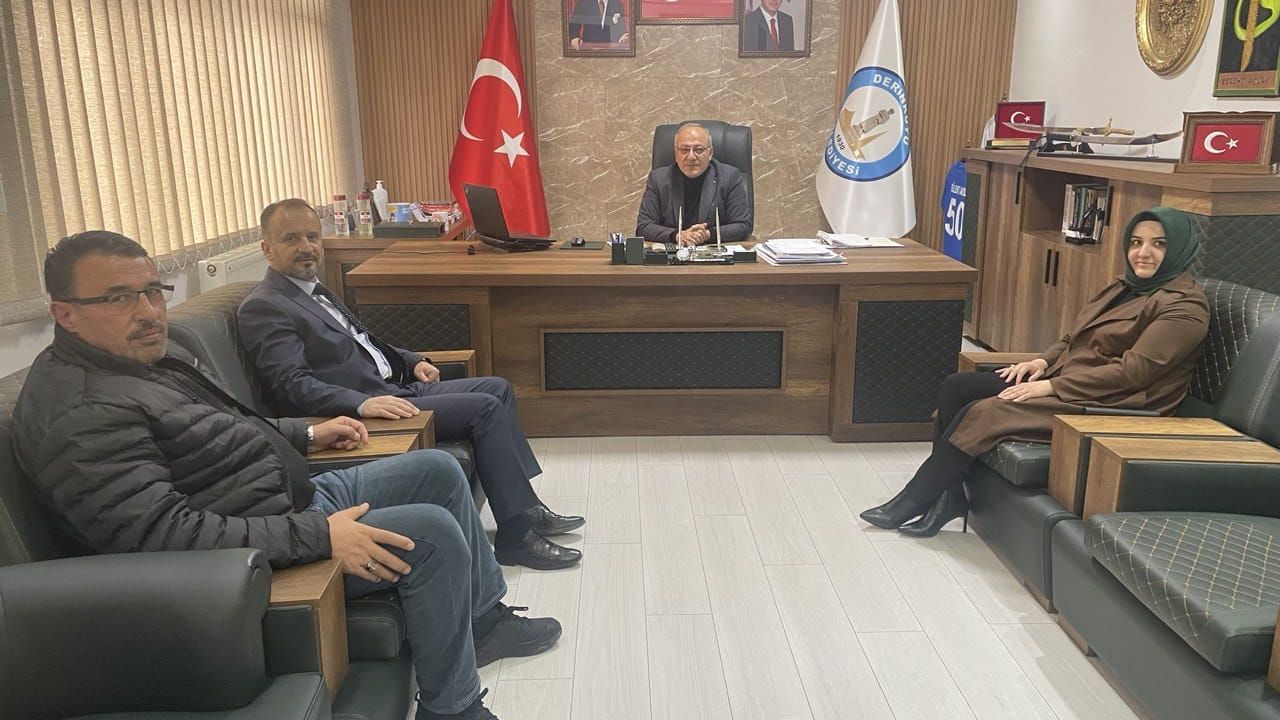 Nevşehir Milletvekili A. Adayı Yücel Derinkuyu'da Başkan Aksoy'la Görüştü