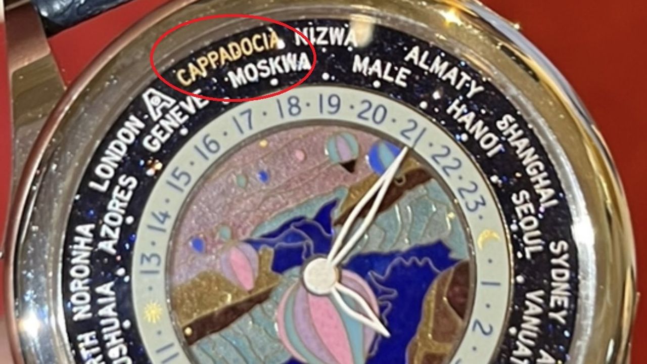Kapadokya markası 58 bin dolarlık lüks kol saatini süsledi
