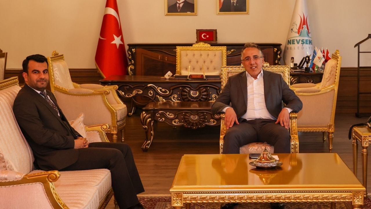 AK Parti Nevşehir Milletvekili Aday Adayı Edip Avşar'dan Başkan Savran'a Ziyaret 