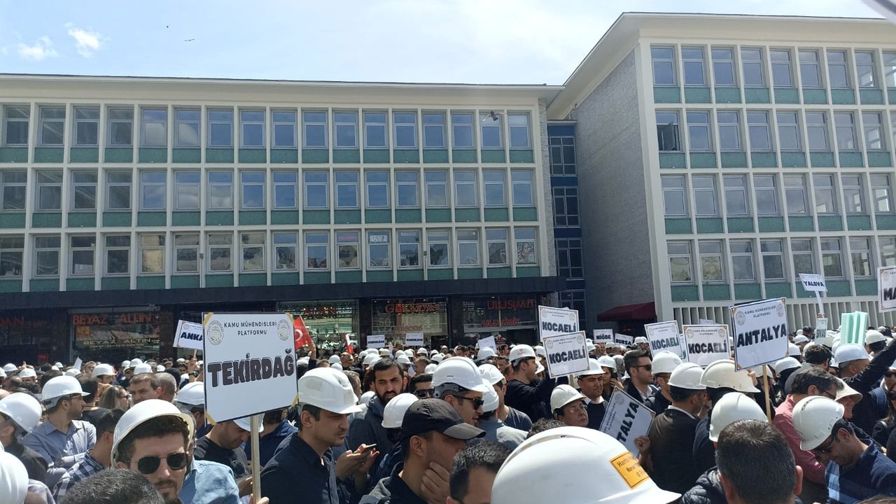 Kamu Mühendisleri, Özlük Hakları İçin Ankara’da Tek Yürek Oldu