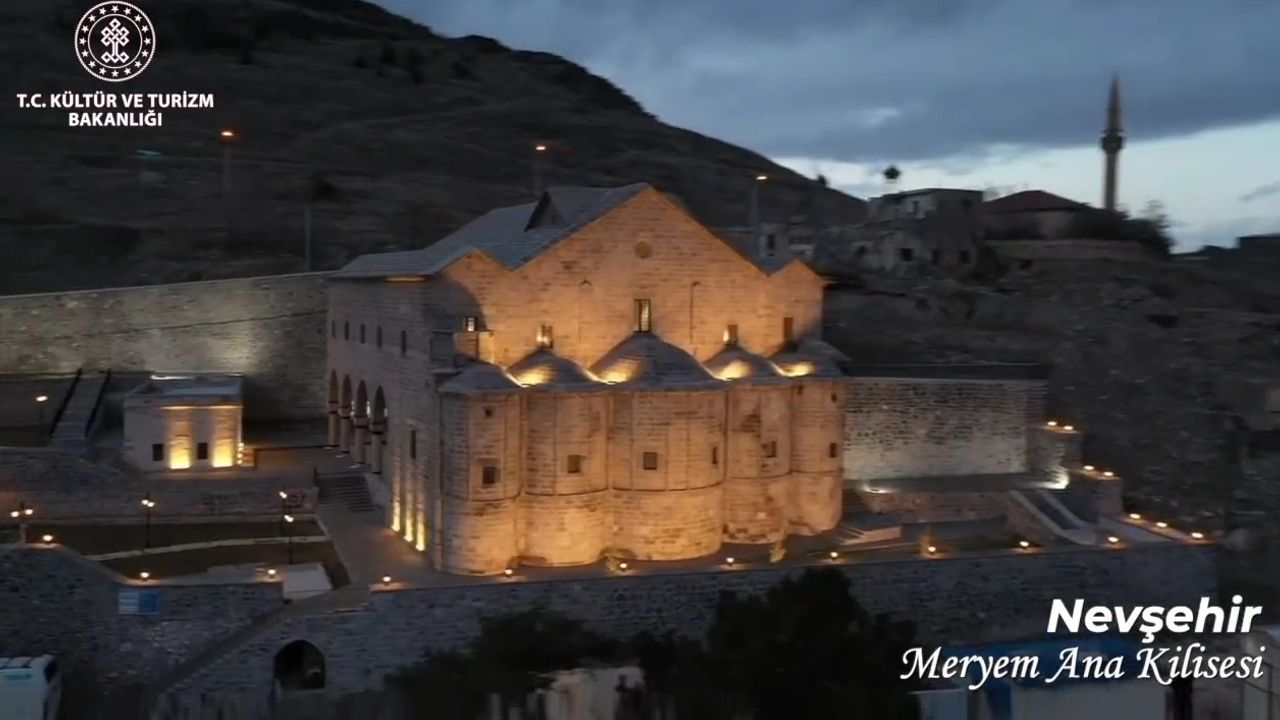 Nevşehir'de Tarihi Meryem Ana Kilisesi Turizme Açıldı