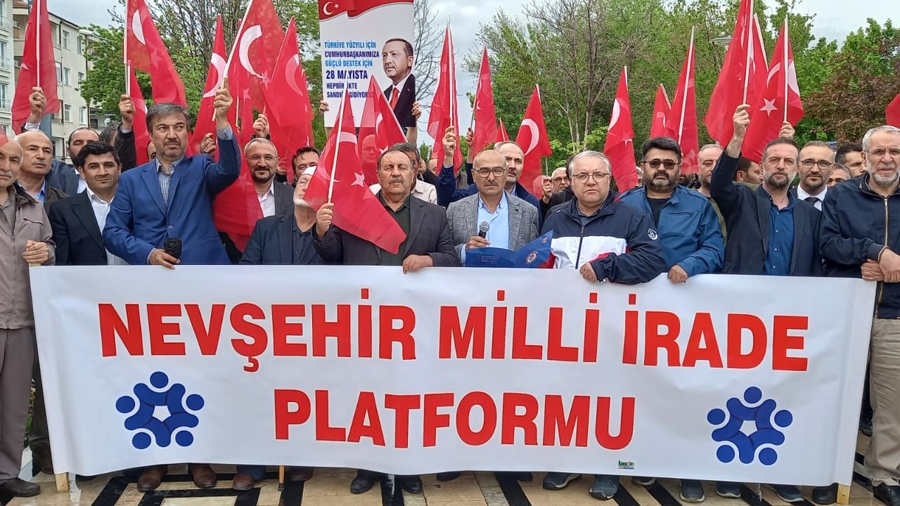 Nevşehir Milli İrade Platformundan Erdoğan'a destek çağrısı