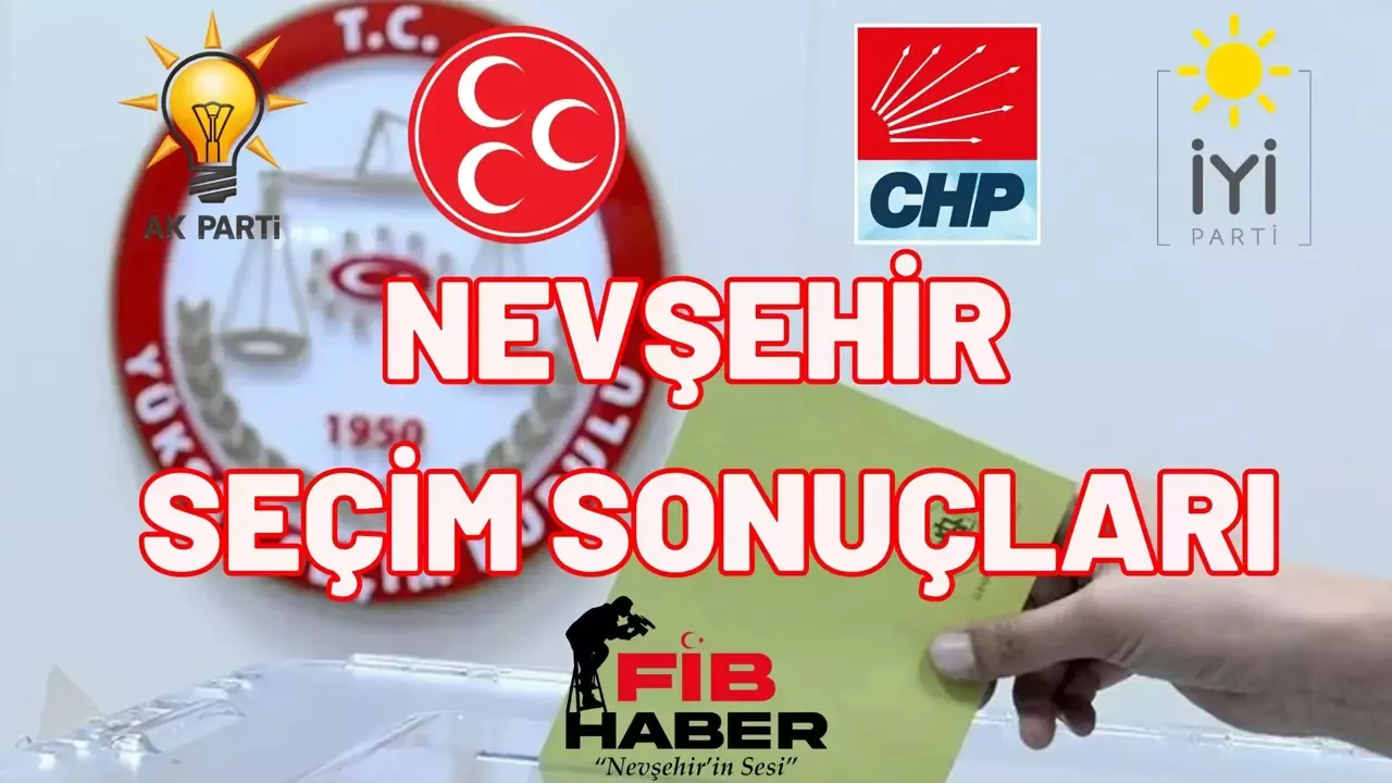 Nevşehir seçim sonuçları 14 Mayıs 2023 FİB Haber.Com'da