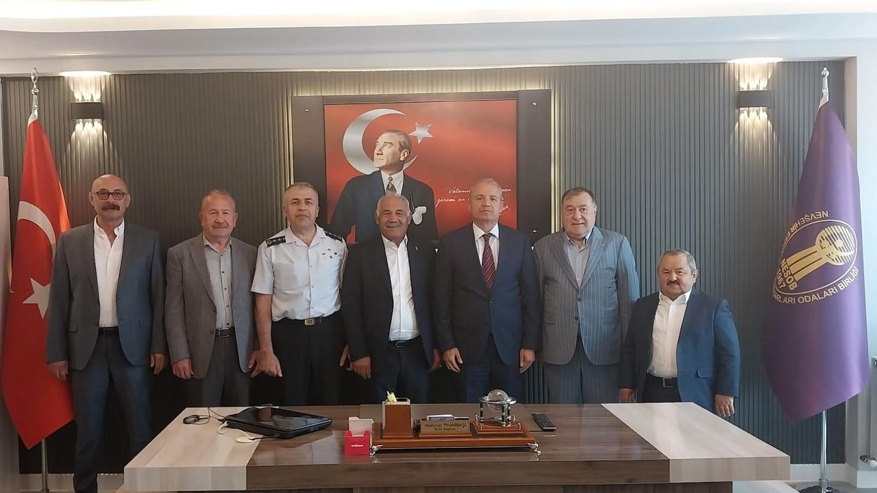 NEVESOB Başkanı Pınarbaşı Protokol üyelerini ağırladı