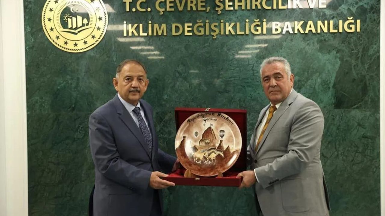 Göreme Belediye Başkanı Eren'den Bakan Özhaseki'ye Hayırlı Olsun Ziyareti