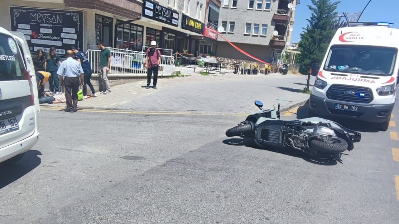 Nevşehir'de motosiklet kazası: 1 yaralı