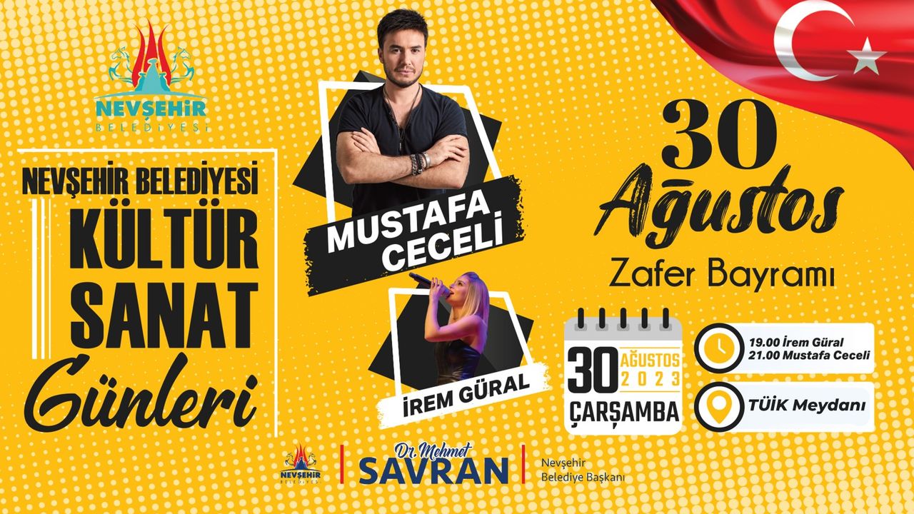 Bu Akşam Nevşehir'de Mustafa Ceceli Konseri Var