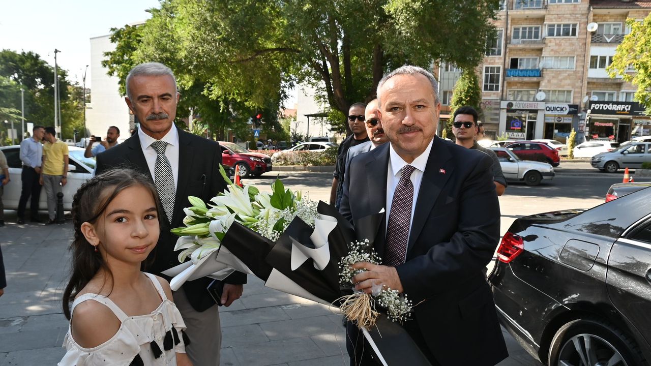 Nevşehir Valisi Ali Fidan için karşılama töreni düzenlendi