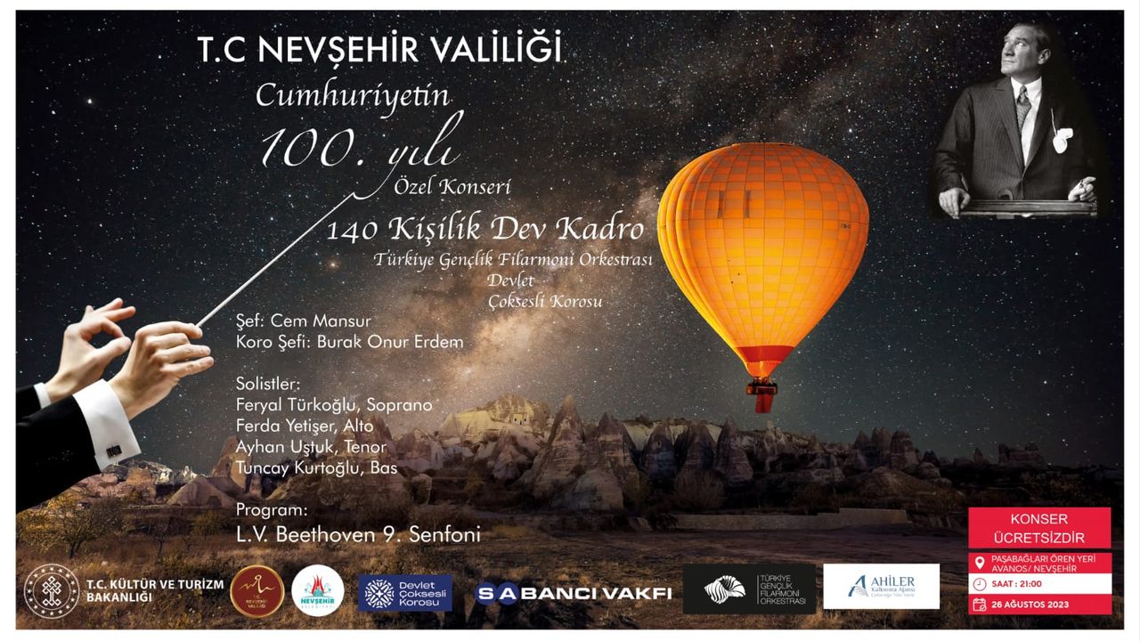 Türkiye Gençlik Filarmoni Orkestrası'ndan Nevşehir'de konser
