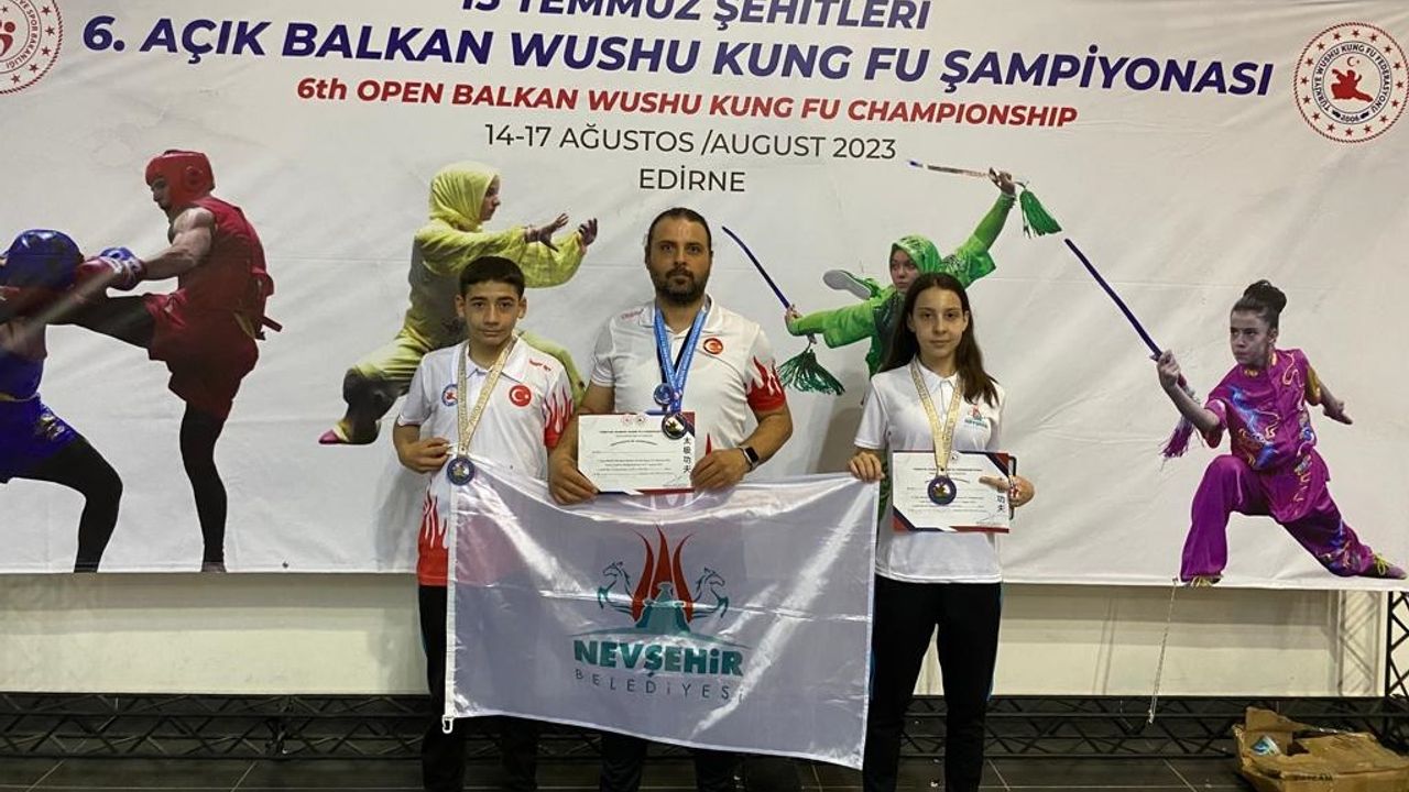 Nevşehirli Sporculardan Kung Fu Şampiyonası’nda Madalya