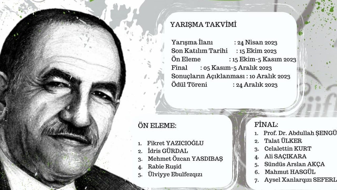 Güfte Edebiyat Uluslararası Prof. Dr. Mehmet İsmail Şiir Yarışması’na Başvurular Devam Ediyor