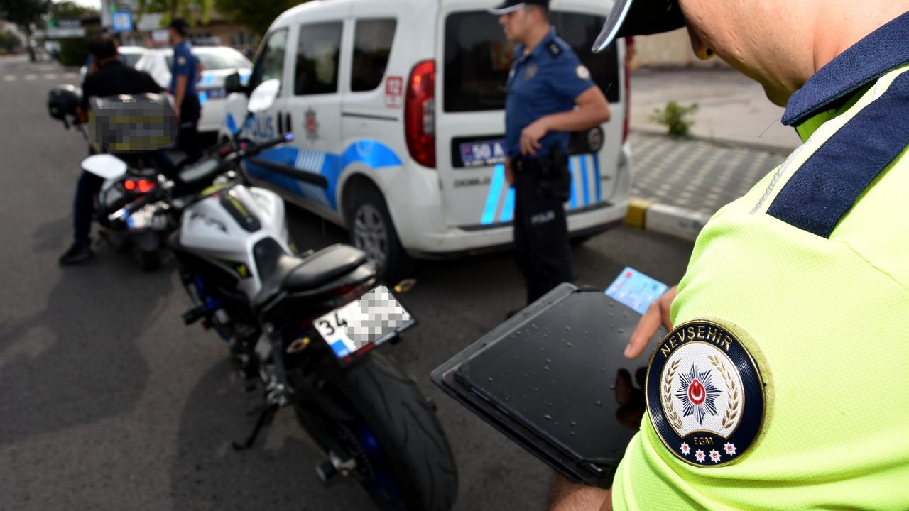 Nevşehir'de 90 motosiklet sürücü denetlendi