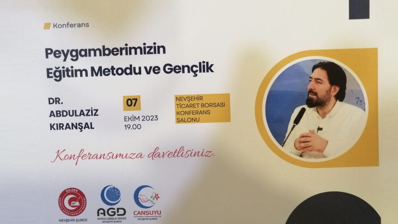 Nevşehir'de "Peygamberimizin eğitim metodu ve gençlik" konulu konferans