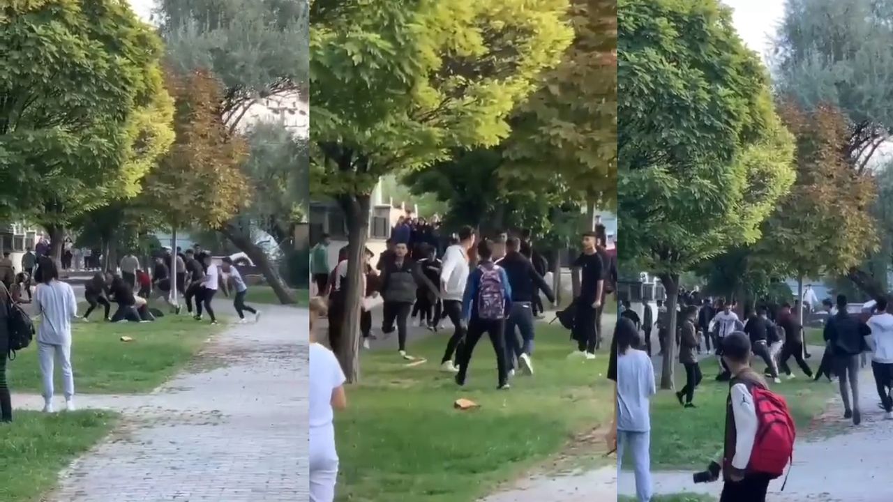 Nevşehir Avanos'ta lise öğrencileri birbirine girdi
