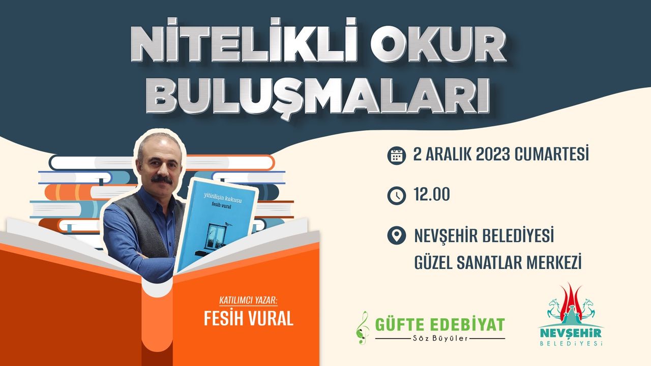 Nevşehir’de ‘Nitelikli Okur Buluşmaları’ Başlıyor