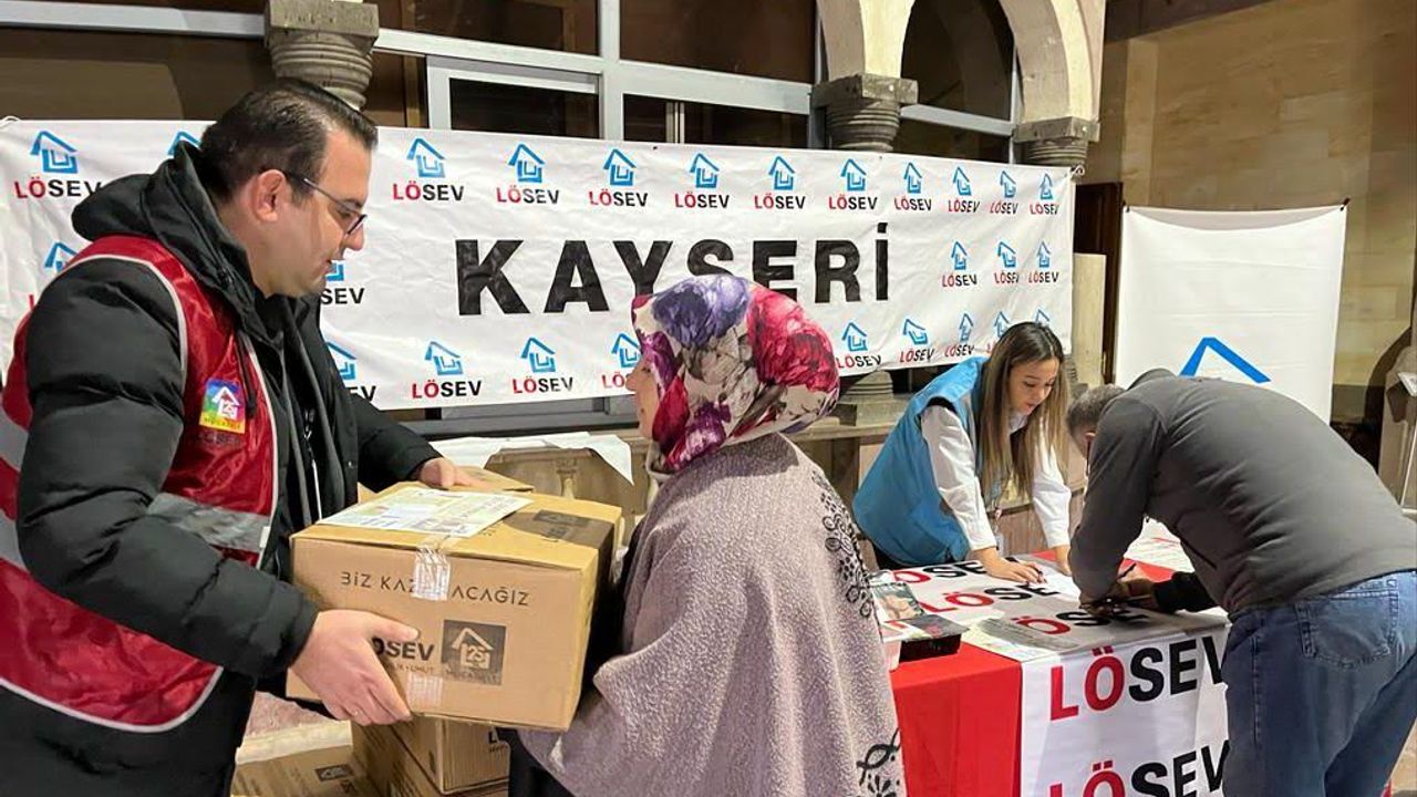 Lösev Nevşehir de et desteğine devam ediyor