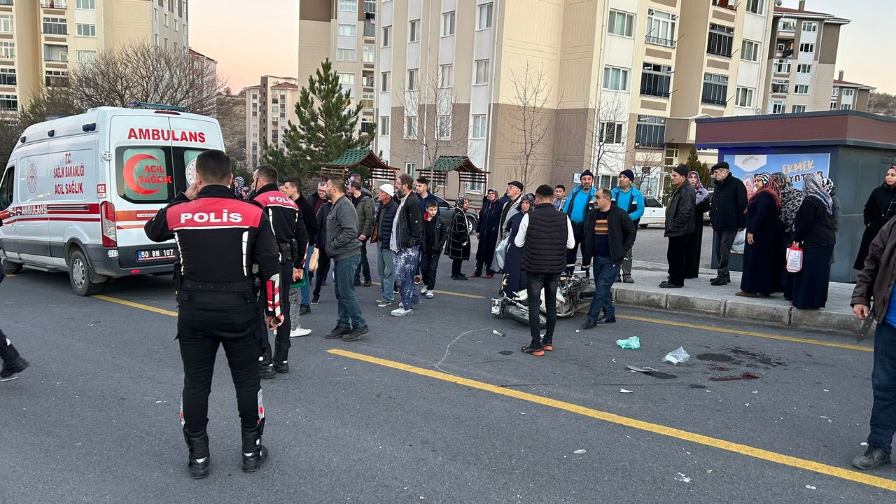 Nevşehir'de feci kaza! Motosiklet sürücüsü yaralı