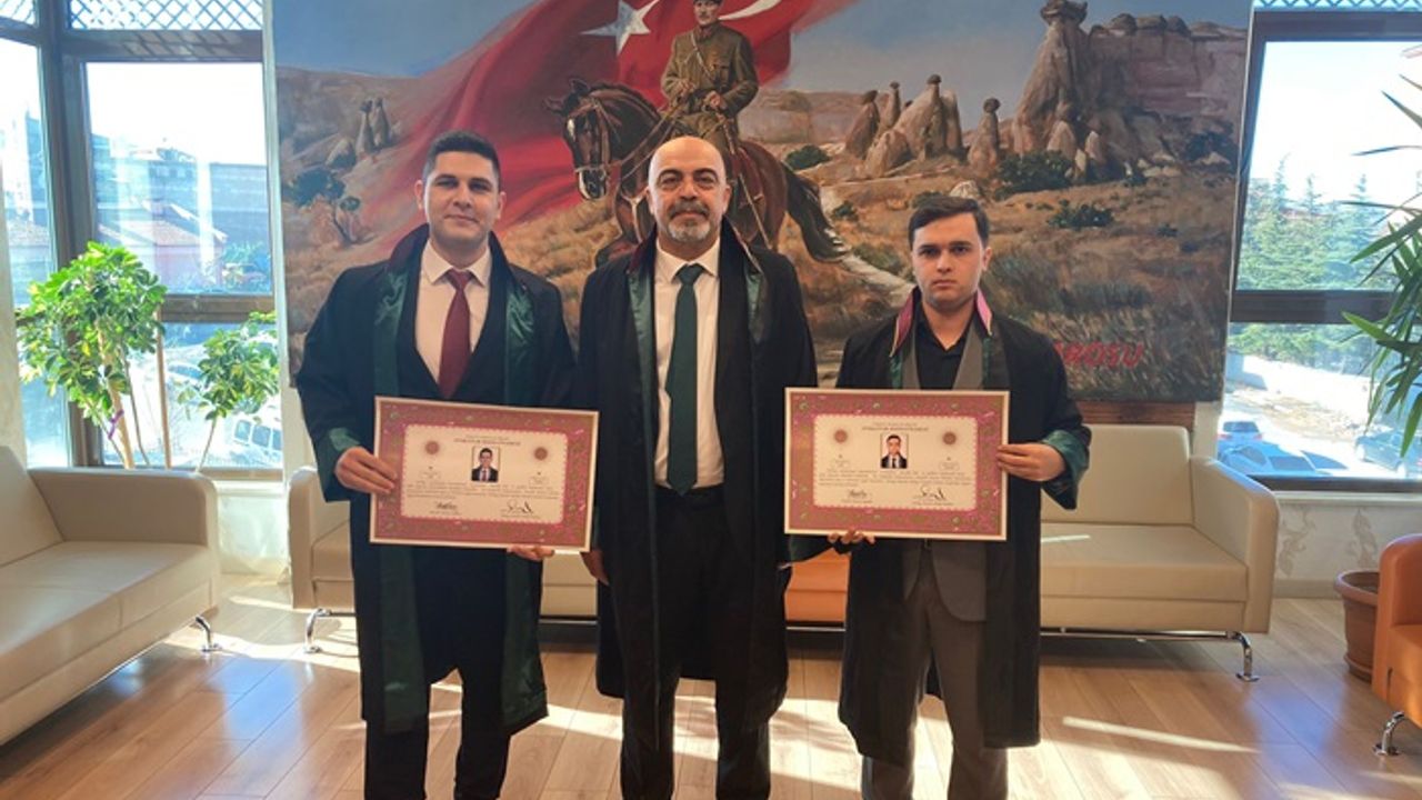 Nevşehir Barosu'na 2 Yeni Avukat