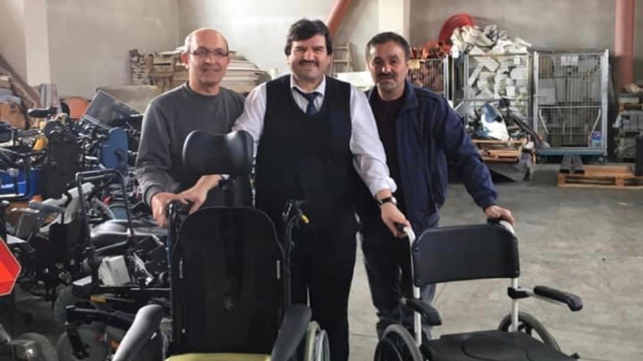Nevşehir'e 6 tır dolusu tekerlekli sandalye gönderildi