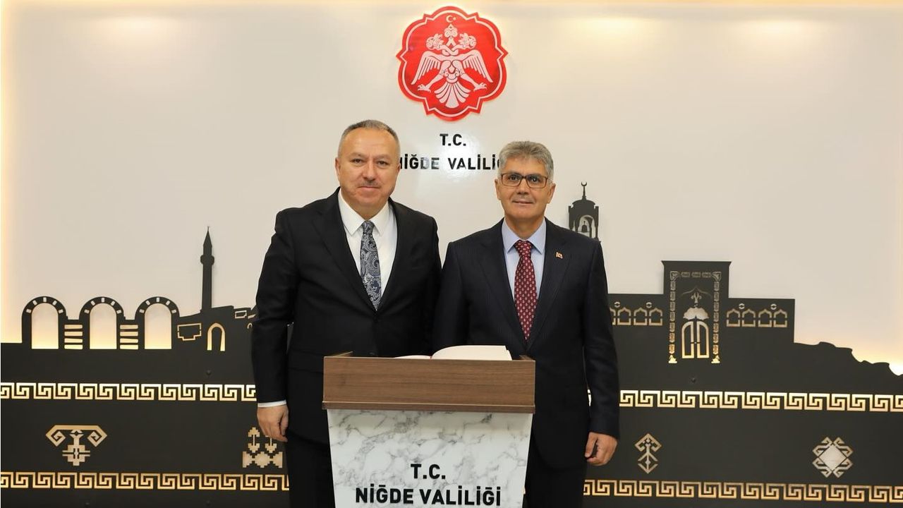 Nevşehir Valisi Fidan'dan Niğde Valisi'ne ziyaret