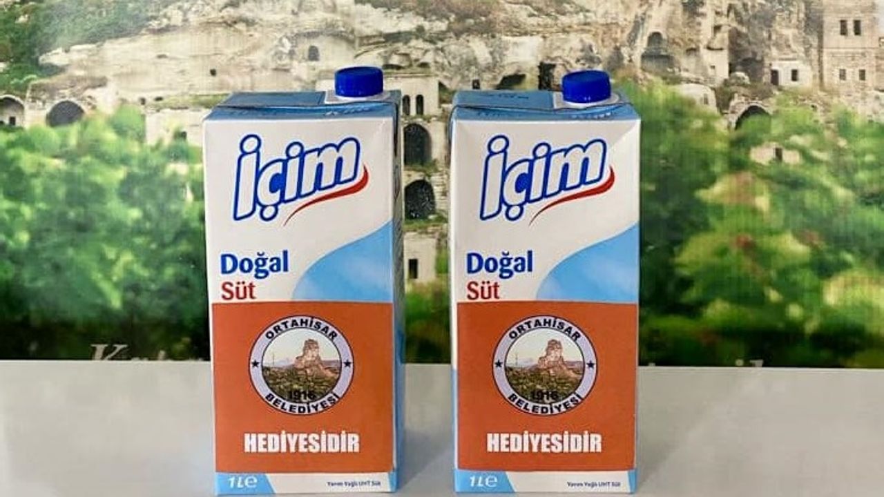 Ortahisar Belediyesi'nden çocuklara süt ikramı